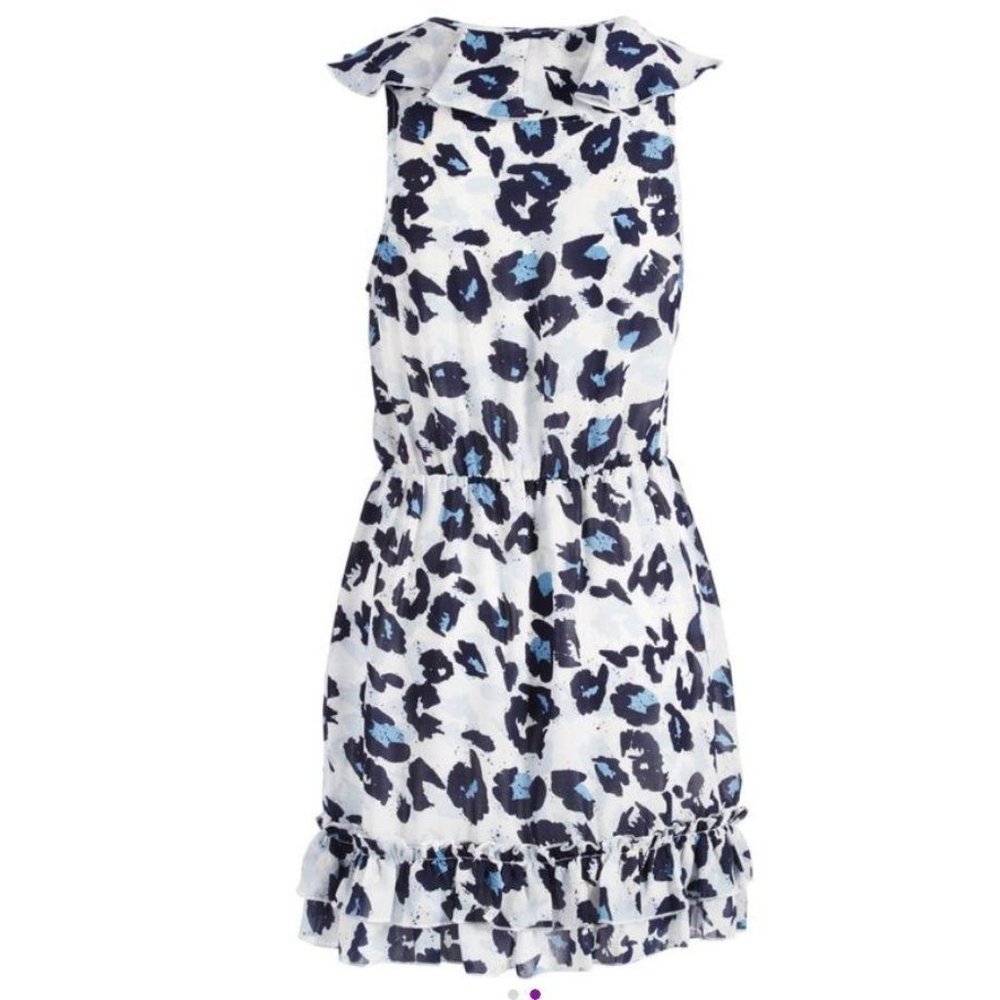 Parker Monet Cheetah Print Fit & Flare Dress XS - Picture 7 of 8